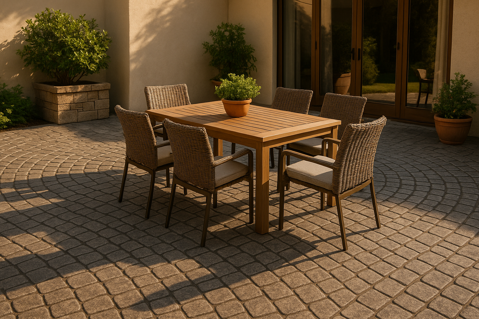 ลาย Cobblestone ลานอเนกประสงค์ ขอนแก่น