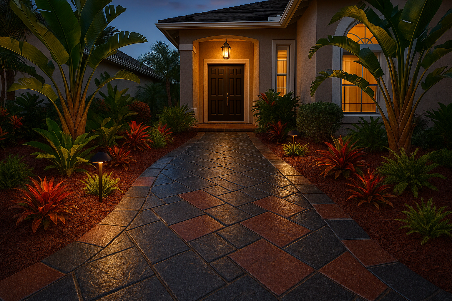 ลาย Slate ทางเดินหน้าบ้าน อุดรธานี